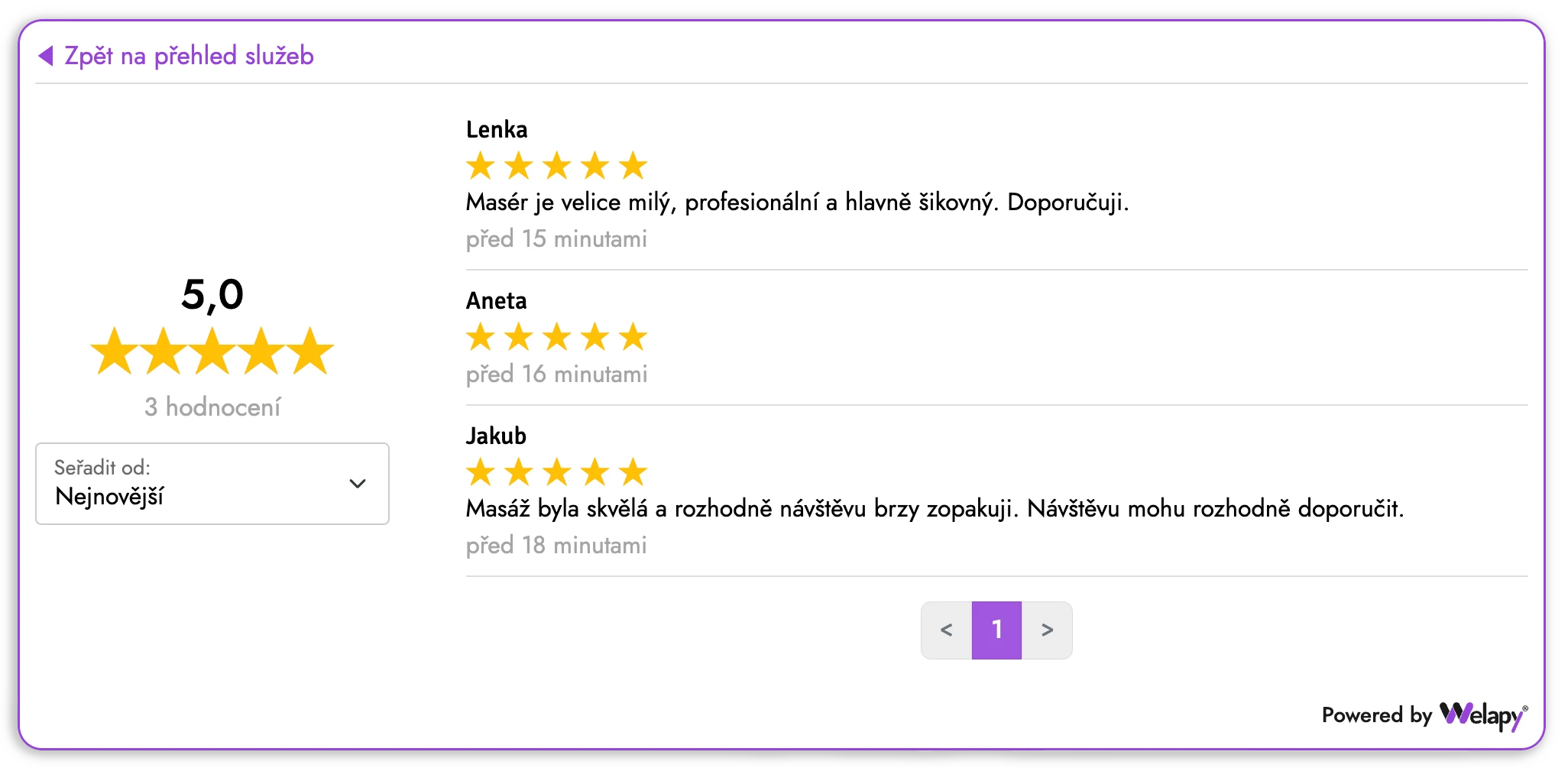 Ověřené recenze od klientů